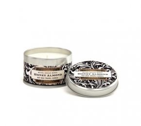 Honey & Almond soy wax travel candle